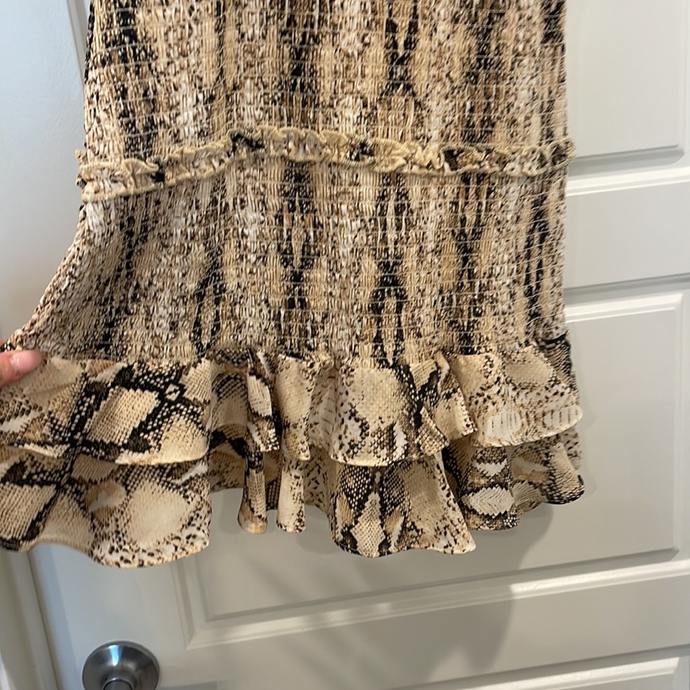 Snakeskin pattern bodycon Dress - Picture 3 of 5